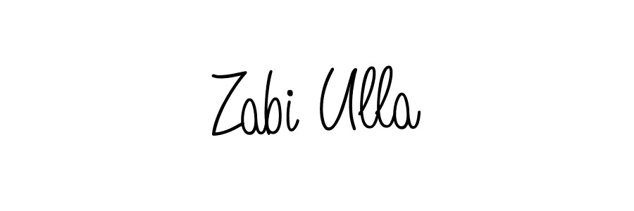 How to make Zabi Ulla signature? Angelique-Rose-font-FFP is a professional autograph style. Create handwritten signature for Zabi Ulla name. Zabi Ulla signature style 5 images and pictures png