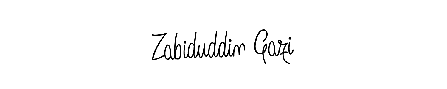 Zabiduddin Gazi stylish signature style. Best Handwritten Sign (Angelique-Rose-font-FFP) for my name. Handwritten Signature Collection Ideas for my name Zabiduddin Gazi. Zabiduddin Gazi signature style 5 images and pictures png
