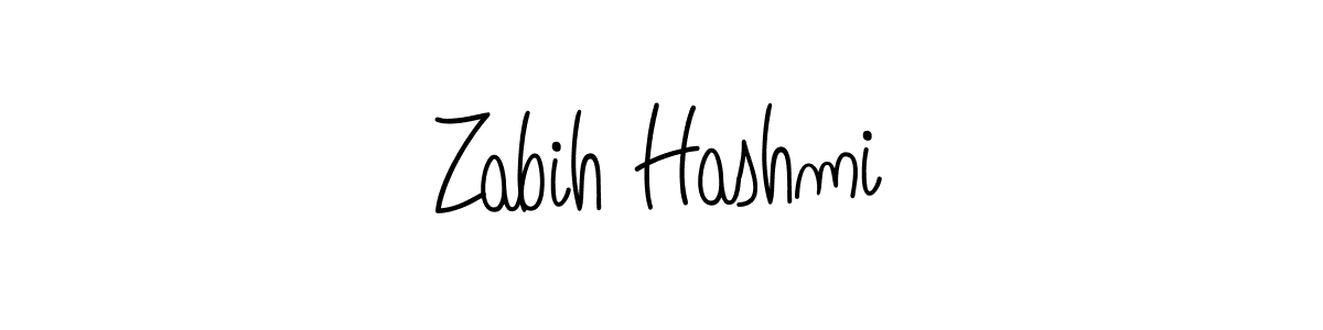 Also we have Zabih Hashmi name is the best signature style. Create professional handwritten signature collection using Angelique-Rose-font-FFP autograph style. Zabih Hashmi signature style 5 images and pictures png