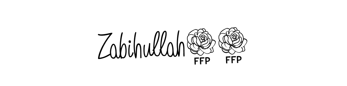 Also we have Zabihullah56 name is the best signature style. Create professional handwritten signature collection using Angelique-Rose-font-FFP autograph style. Zabihullah56 signature style 5 images and pictures png