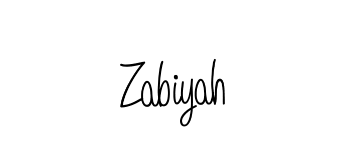 How to make Zabiyah signature? Angelique-Rose-font-FFP is a professional autograph style. Create handwritten signature for Zabiyah name. Zabiyah signature style 5 images and pictures png