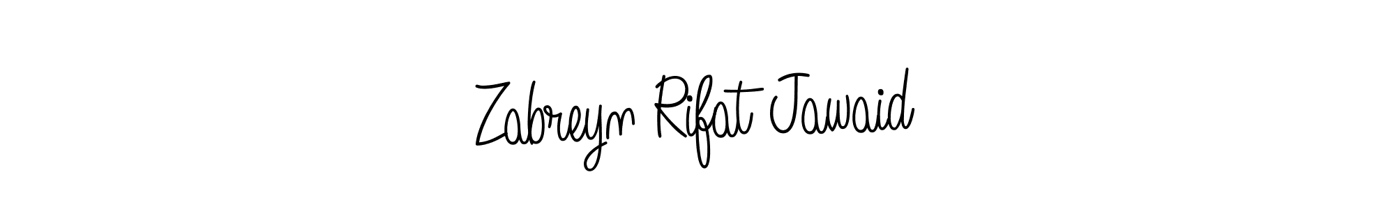 Check out images of Autograph of Zabreyn Rifat Jawaid name. Actor Zabreyn Rifat Jawaid Signature Style. Angelique-Rose-font-FFP is a professional sign style online. Zabreyn Rifat Jawaid signature style 5 images and pictures png