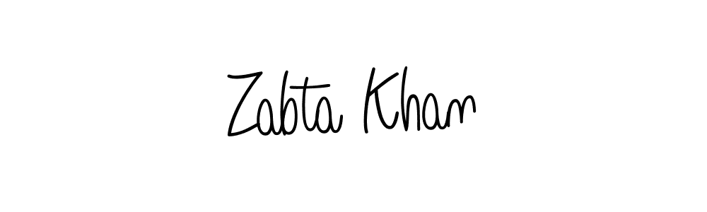 How to make Zabta Khan name signature. Use Angelique-Rose-font-FFP style for creating short signs online. This is the latest handwritten sign. Zabta Khan signature style 5 images and pictures png