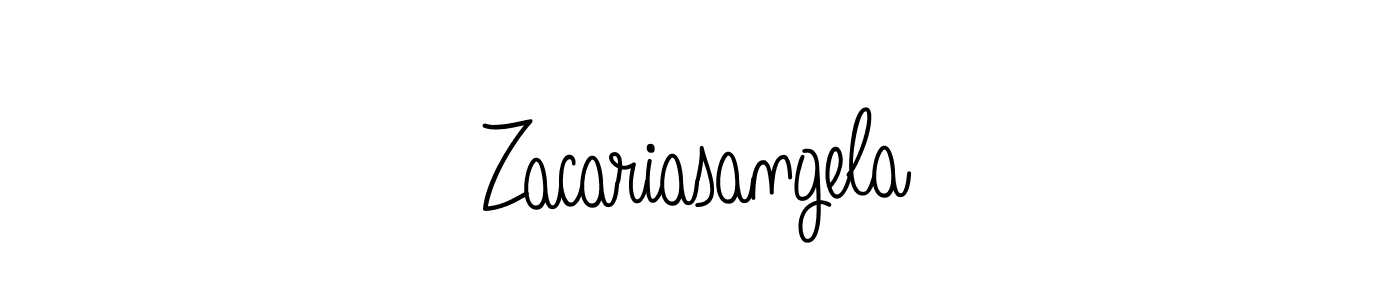 How to Draw Zacariasangela signature style? Angelique-Rose-font-FFP is a latest design signature styles for name Zacariasangela. Zacariasangela signature style 5 images and pictures png