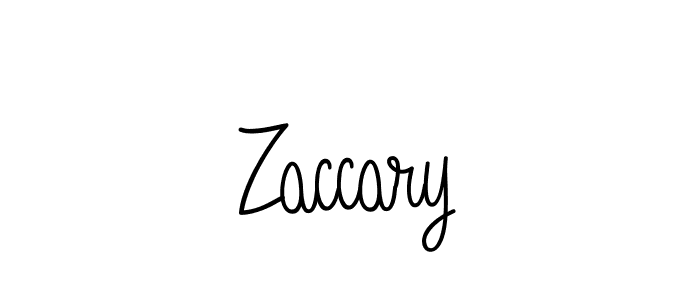 Use a signature maker to create a handwritten signature online. With this signature software, you can design (Angelique-Rose-font-FFP) your own signature for name Zaccary. Zaccary signature style 5 images and pictures png