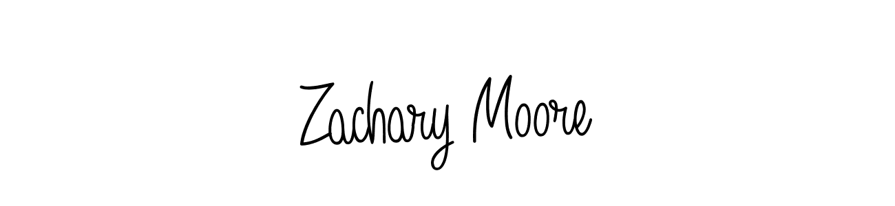 Make a beautiful signature design for name Zachary Moore. With this signature (Angelique-Rose-font-FFP) style, you can create a handwritten signature for free. Zachary Moore signature style 5 images and pictures png