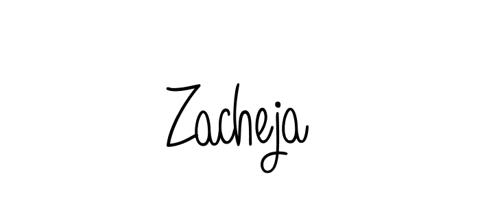 Create a beautiful signature design for name Zacheja. With this signature (Angelique-Rose-font-FFP) fonts, you can make a handwritten signature for free. Zacheja signature style 5 images and pictures png