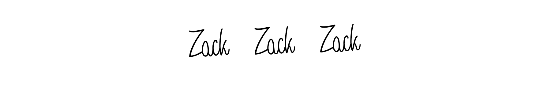 Also we have Zack   Zack   Zack name is the best signature style. Create professional handwritten signature collection using Angelique-Rose-font-FFP autograph style. Zack   Zack   Zack signature style 5 images and pictures png