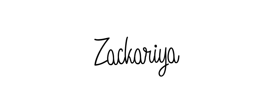 How to make Zackariya signature? Angelique-Rose-font-FFP is a professional autograph style. Create handwritten signature for Zackariya name. Zackariya signature style 5 images and pictures png