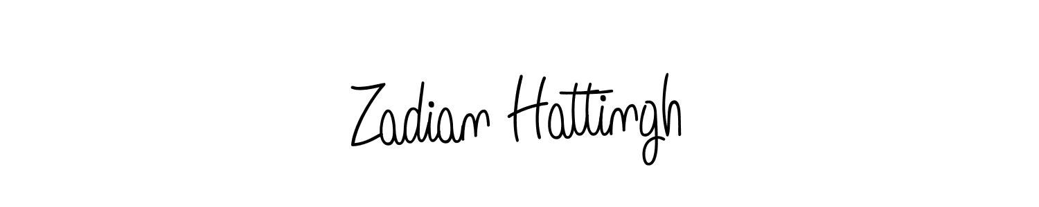 Use a signature maker to create a handwritten signature online. With this signature software, you can design (Angelique-Rose-font-FFP) your own signature for name Zadian Hattingh. Zadian Hattingh signature style 5 images and pictures png