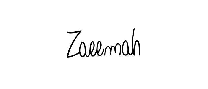 How to make Zaeemah signature? Angelique-Rose-font-FFP is a professional autograph style. Create handwritten signature for Zaeemah name. Zaeemah signature style 5 images and pictures png