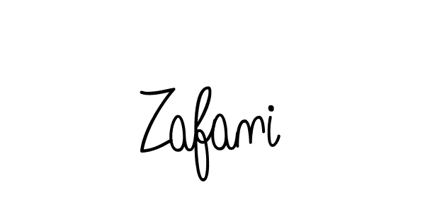 Design your own signature with our free online signature maker. With this signature software, you can create a handwritten (Angelique-Rose-font-FFP) signature for name Zafani. Zafani signature style 5 images and pictures png