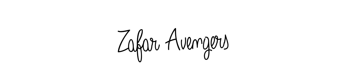 How to make Zafar Avengers signature? Angelique-Rose-font-FFP is a professional autograph style. Create handwritten signature for Zafar Avengers name. Zafar Avengers signature style 5 images and pictures png