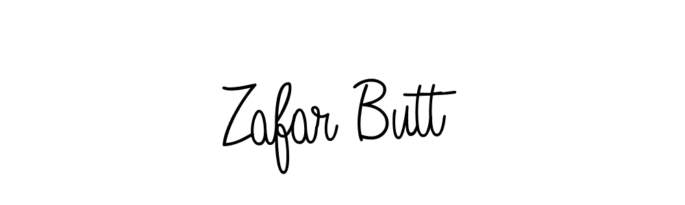 Design your own signature with our free online signature maker. With this signature software, you can create a handwritten (Angelique-Rose-font-FFP) signature for name Zafar Butt. Zafar Butt signature style 5 images and pictures png