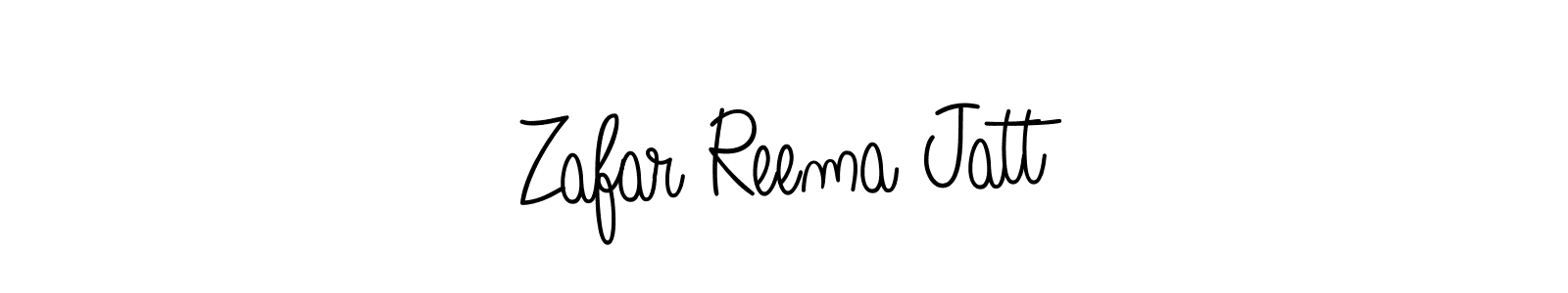 Use a signature maker to create a handwritten signature online. With this signature software, you can design (Angelique-Rose-font-FFP) your own signature for name Zafar Reema Jatt. Zafar Reema Jatt signature style 5 images and pictures png