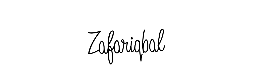 Design your own signature with our free online signature maker. With this signature software, you can create a handwritten (Angelique-Rose-font-FFP) signature for name Zafariqbal. Zafariqbal signature style 5 images and pictures png