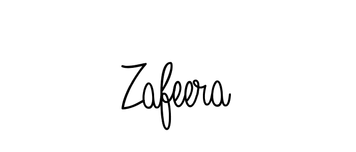 You should practise on your own different ways (Angelique-Rose-font-FFP) to write your name (Zafeera) in signature. don't let someone else do it for you. Zafeera signature style 5 images and pictures png