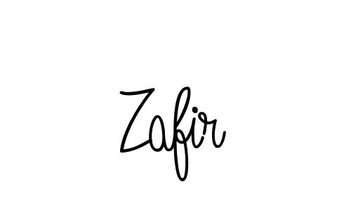 Use a signature maker to create a handwritten signature online. With this signature software, you can design (Angelique-Rose-font-FFP) your own signature for name Zafir. Zafir signature style 5 images and pictures png