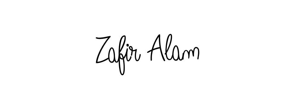Design your own signature with our free online signature maker. With this signature software, you can create a handwritten (Angelique-Rose-font-FFP) signature for name Zafir Alam. Zafir Alam signature style 5 images and pictures png