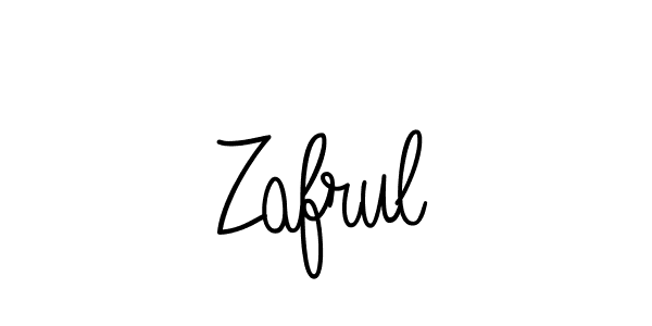 You should practise on your own different ways (Angelique-Rose-font-FFP) to write your name (Zafrul) in signature. don't let someone else do it for you. Zafrul signature style 5 images and pictures png