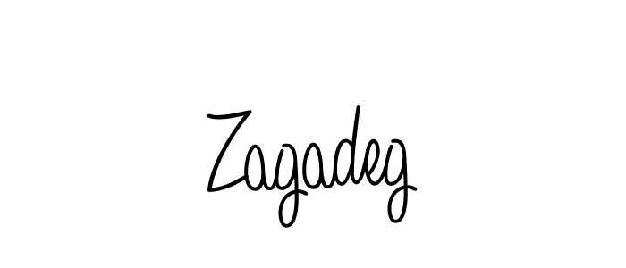 Make a beautiful signature design for name Zagadeg. Use this online signature maker to create a handwritten signature for free. Zagadeg signature style 5 images and pictures png