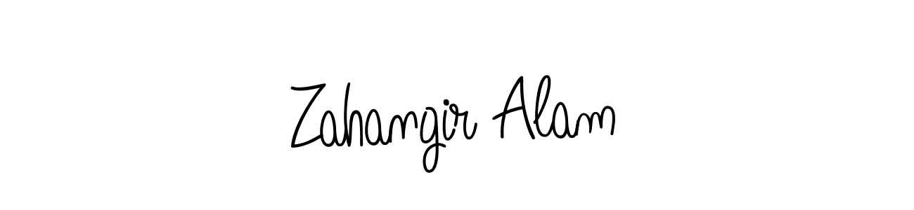 Use a signature maker to create a handwritten signature online. With this signature software, you can design (Angelique-Rose-font-FFP) your own signature for name Zahangir Alam. Zahangir Alam signature style 5 images and pictures png