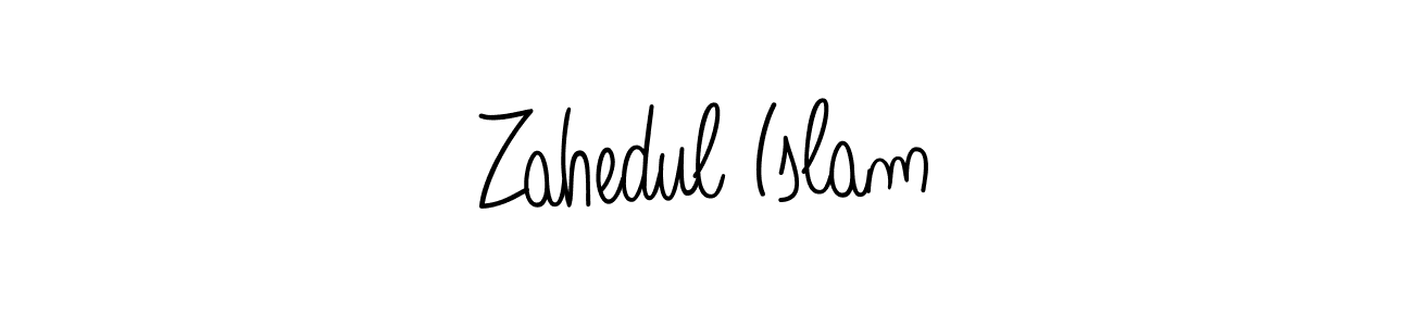 Use a signature maker to create a handwritten signature online. With this signature software, you can design (Angelique-Rose-font-FFP) your own signature for name Zahedul Islam. Zahedul Islam signature style 5 images and pictures png