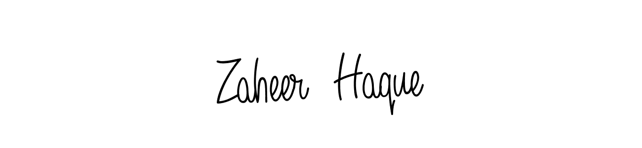 Zaheer  Haque stylish signature style. Best Handwritten Sign (Angelique-Rose-font-FFP) for my name. Handwritten Signature Collection Ideas for my name Zaheer  Haque. Zaheer  Haque signature style 5 images and pictures png
