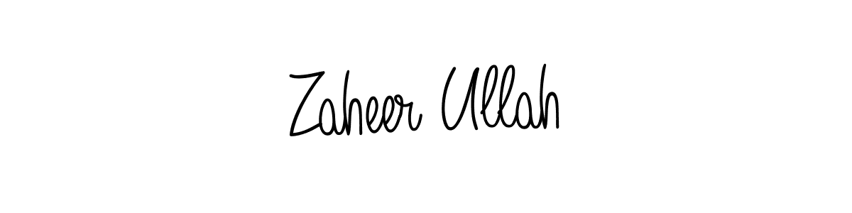 Zaheer Ullah stylish signature style. Best Handwritten Sign (Angelique-Rose-font-FFP) for my name. Handwritten Signature Collection Ideas for my name Zaheer Ullah. Zaheer Ullah signature style 5 images and pictures png