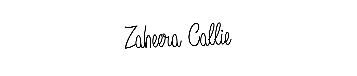 You should practise on your own different ways (Angelique-Rose-font-FFP) to write your name (Zaheera Callie) in signature. don't let someone else do it for you. Zaheera Callie signature style 5 images and pictures png