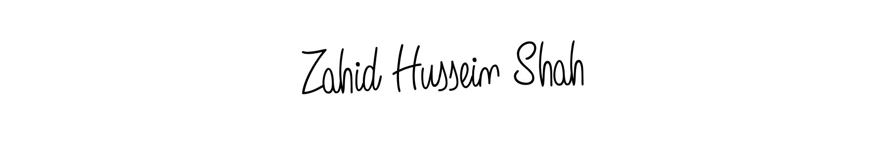 Zahid Hussein Shah stylish signature style. Best Handwritten Sign (Angelique-Rose-font-FFP) for my name. Handwritten Signature Collection Ideas for my name Zahid Hussein Shah. Zahid Hussein Shah signature style 5 images and pictures png