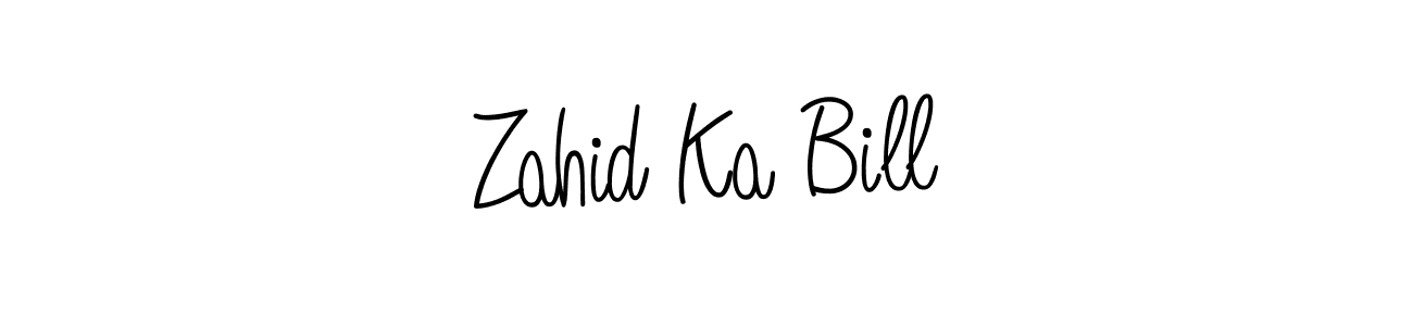if you are searching for the best signature style for your name Zahid Ka Bill. so please give up your signature search. here we have designed multiple signature styles  using Angelique-Rose-font-FFP. Zahid Ka Bill signature style 5 images and pictures png
