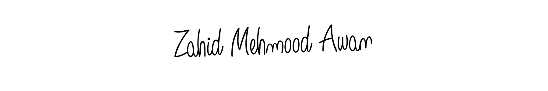 The best way (Angelique-Rose-font-FFP) to make a short signature is to pick only two or three words in your name. The name Zahid Mehmood Awan include a total of six letters. For converting this name. Zahid Mehmood Awan signature style 5 images and pictures png
