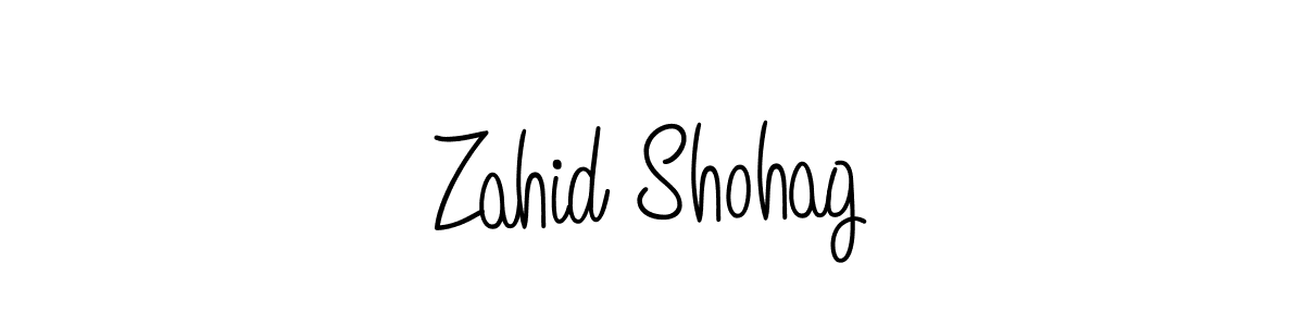 Also we have Zahid Shohag name is the best signature style. Create professional handwritten signature collection using Angelique-Rose-font-FFP autograph style. Zahid Shohag signature style 5 images and pictures png