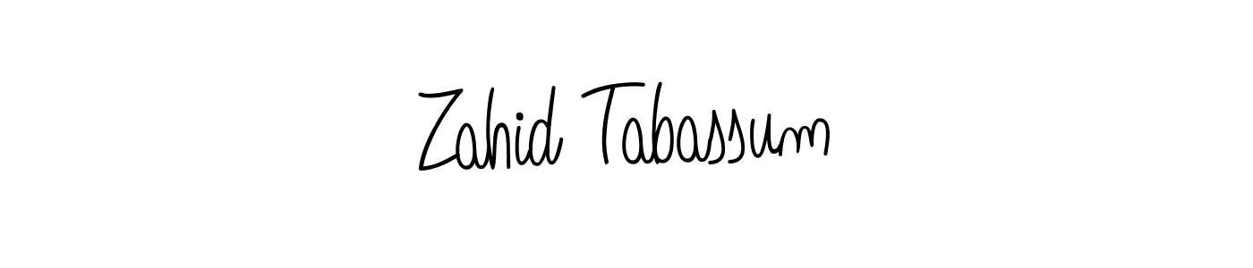 How to Draw Zahid Tabassum signature style? Angelique-Rose-font-FFP is a latest design signature styles for name Zahid Tabassum. Zahid Tabassum signature style 5 images and pictures png