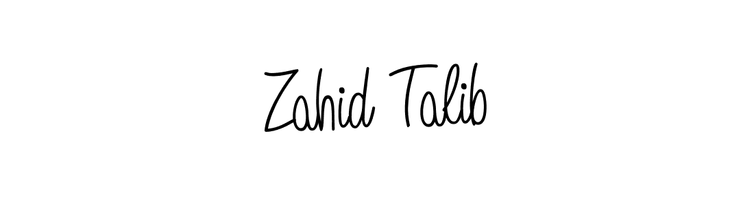 Also we have Zahid Talib name is the best signature style. Create professional handwritten signature collection using Angelique-Rose-font-FFP autograph style. Zahid Talib signature style 5 images and pictures png