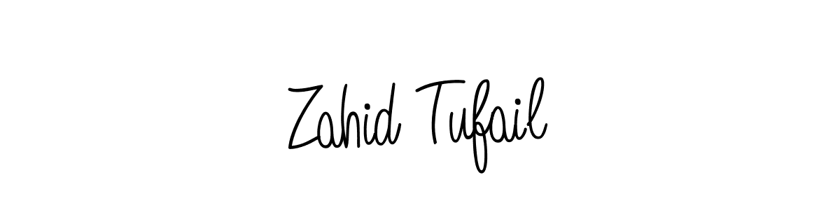 Design your own signature with our free online signature maker. With this signature software, you can create a handwritten (Angelique-Rose-font-FFP) signature for name Zahid Tufail. Zahid Tufail signature style 5 images and pictures png
