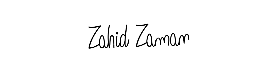 Create a beautiful signature design for name Zahid Zaman. With this signature (Angelique-Rose-font-FFP) fonts, you can make a handwritten signature for free. Zahid Zaman signature style 5 images and pictures png