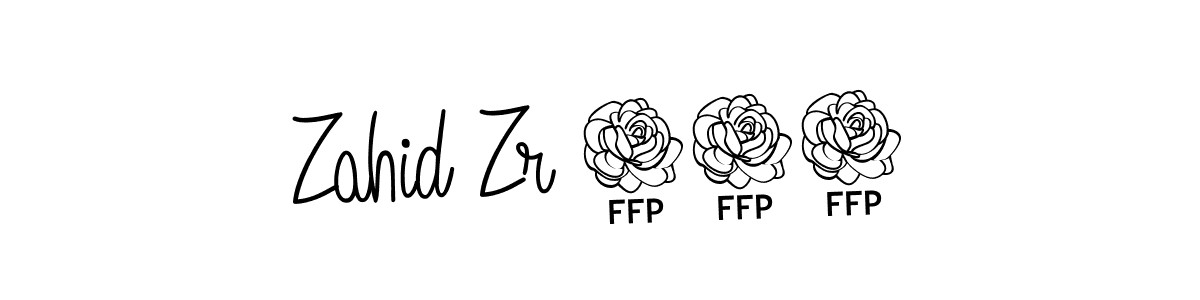 The best way (Angelique-Rose-font-FFP) to make a short signature is to pick only two or three words in your name. The name Zahid Zr 232 include a total of six letters. For converting this name. Zahid Zr 232 signature style 5 images and pictures png