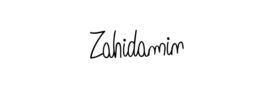 Make a beautiful signature design for name Zahidamin. Use this online signature maker to create a handwritten signature for free. Zahidamin signature style 5 images and pictures png