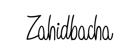 Create a beautiful signature design for name Zahidbacha. With this signature (Angelique-Rose-font-FFP) fonts, you can make a handwritten signature for free. Zahidbacha signature style 5 images and pictures png