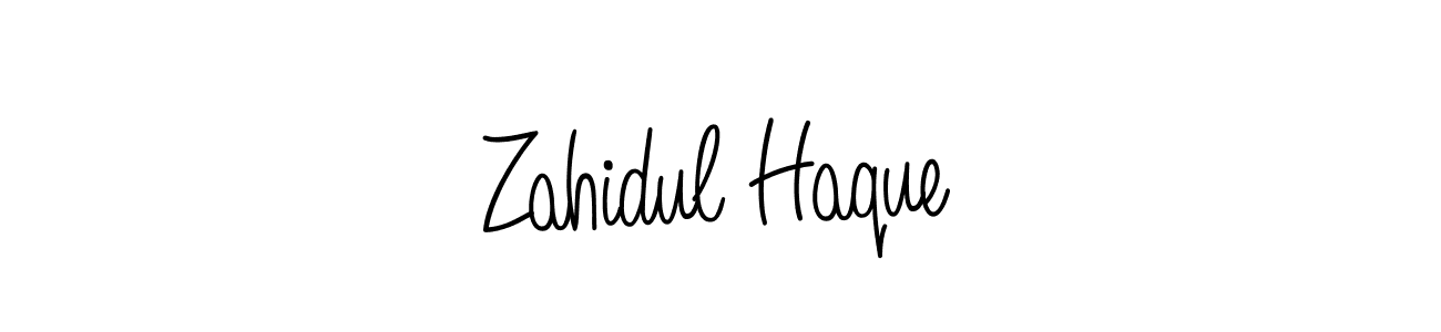 How to make Zahidul Haque name signature. Use Angelique-Rose-font-FFP style for creating short signs online. This is the latest handwritten sign. Zahidul Haque signature style 5 images and pictures png