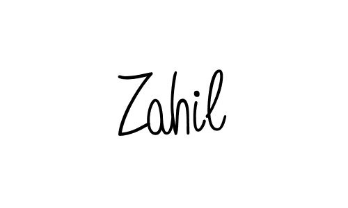 How to make Zahil signature? Angelique-Rose-font-FFP is a professional autograph style. Create handwritten signature for Zahil name. Zahil signature style 5 images and pictures png