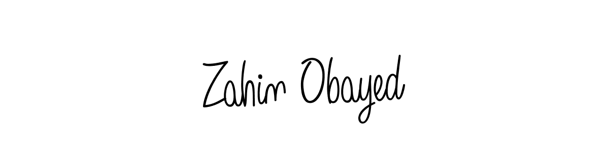 Once you've used our free online signature maker to create your best signature Angelique-Rose-font-FFP style, it's time to enjoy all of the benefits that Zahin Obayed name signing documents. Zahin Obayed signature style 5 images and pictures png