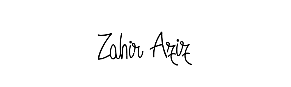 Zahir Aziz stylish signature style. Best Handwritten Sign (Angelique-Rose-font-FFP) for my name. Handwritten Signature Collection Ideas for my name Zahir Aziz. Zahir Aziz signature style 5 images and pictures png