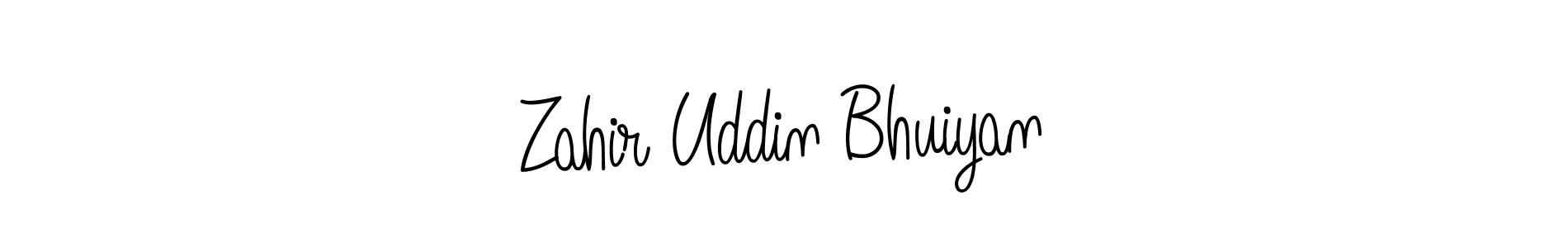 Make a beautiful signature design for name Zahir Uddin Bhuiyan. With this signature (Angelique-Rose-font-FFP) style, you can create a handwritten signature for free. Zahir Uddin Bhuiyan signature style 5 images and pictures png