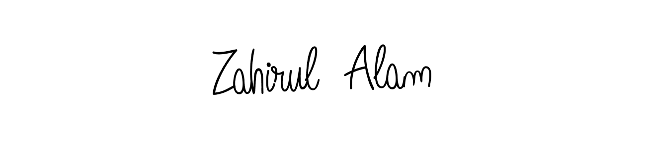 Design your own signature with our free online signature maker. With this signature software, you can create a handwritten (Angelique-Rose-font-FFP) signature for name Zahirul  Alam. Zahirul  Alam signature style 5 images and pictures png