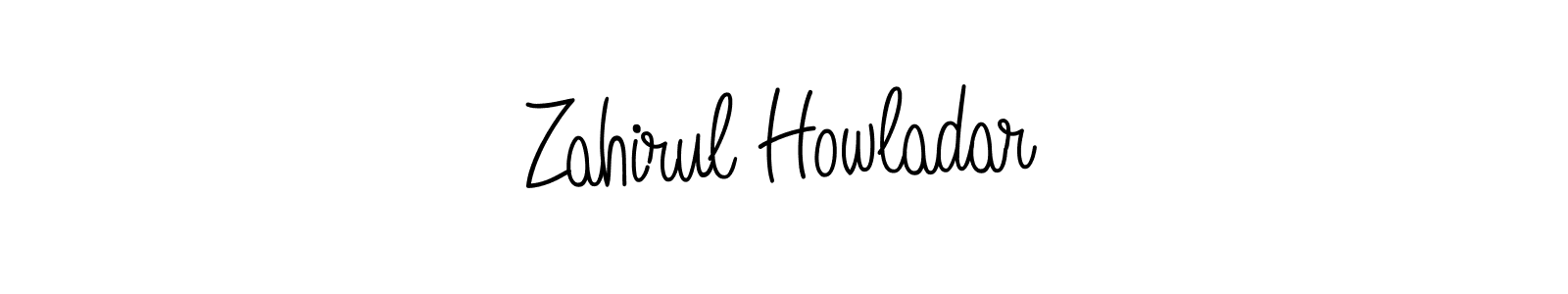 Design your own signature with our free online signature maker. With this signature software, you can create a handwritten (Angelique-Rose-font-FFP) signature for name Zahirul Howladar. Zahirul Howladar signature style 5 images and pictures png