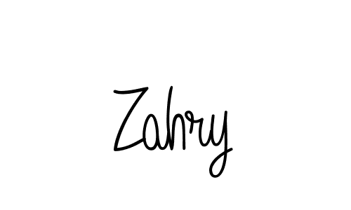 Design your own signature with our free online signature maker. With this signature software, you can create a handwritten (Angelique-Rose-font-FFP) signature for name Zahry. Zahry signature style 5 images and pictures png