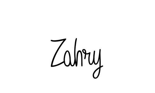 Design your own signature with our free online signature maker. With this signature software, you can create a handwritten (Angelique-Rose-font-FFP) signature for name Zahry. Zahry signature style 5 images and pictures png